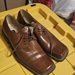GioVanni Di Rocco Classic Brown Leather Oxfords